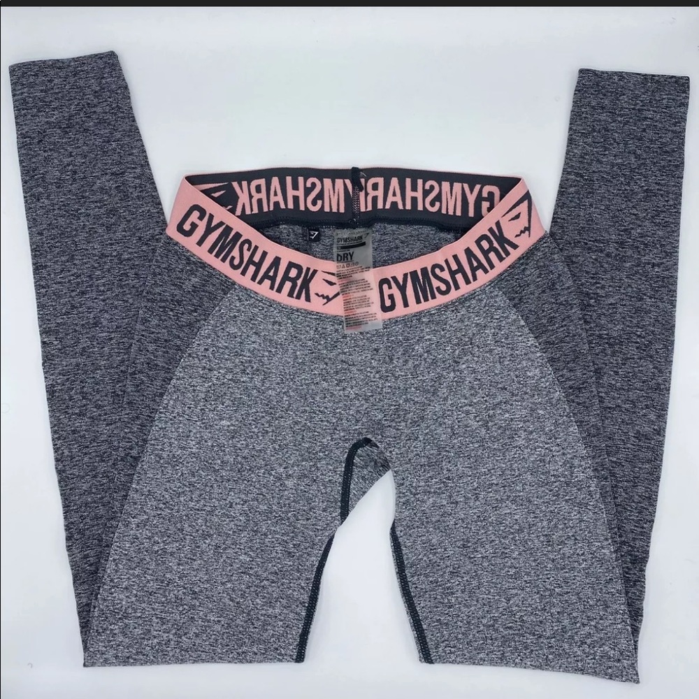 Gymshark Grey Pink Flex Athletic Leggings Women’s